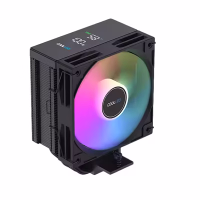 COOLLEO B40 Digital Display CPU Air-cooled Radiator CPU Heat Sink 4 Heat Pipe