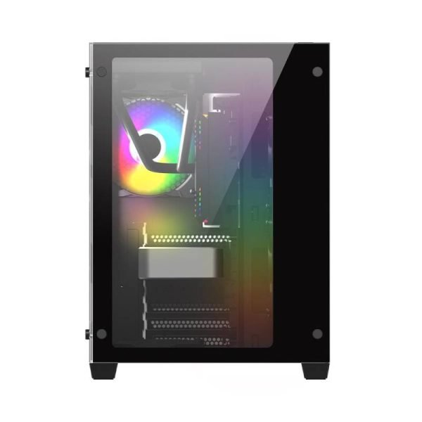 1st Player MV7 Mid-Tower ATX Case - Black - Free Delivery - Image 2