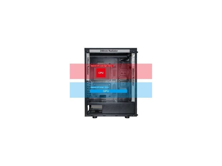 DarkFlash Phantom ATX Mid-Tower Gaming Case Tempered Glass - Image 2