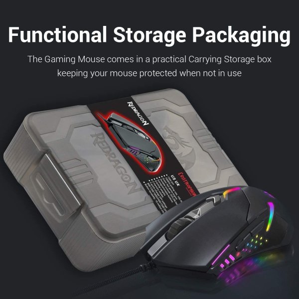 Redragon M601 RGB Gaming Mouse, M601-RGB, Centrophorus 2 - Image 4