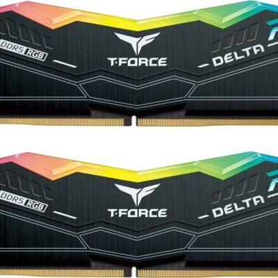TEAMGROUP T-Force Delta RGB DDR5 Ram 32GB (2x16GB) 5600MHz PC5-44800 CL36 Desktop Memory Module Ram for 600 700 Series Chipset XMP 3.0 Ready Black (CL36-36-36-76)