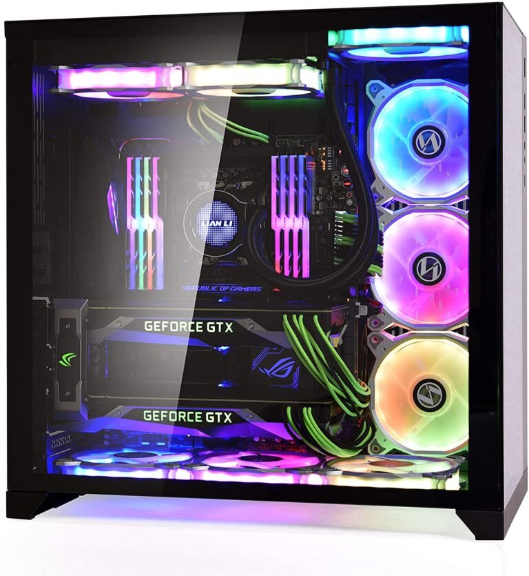 Lian Li PC-O11 Dynamic Mid-Tower PC Case with Front and Side Tempered Glass Panels (White)