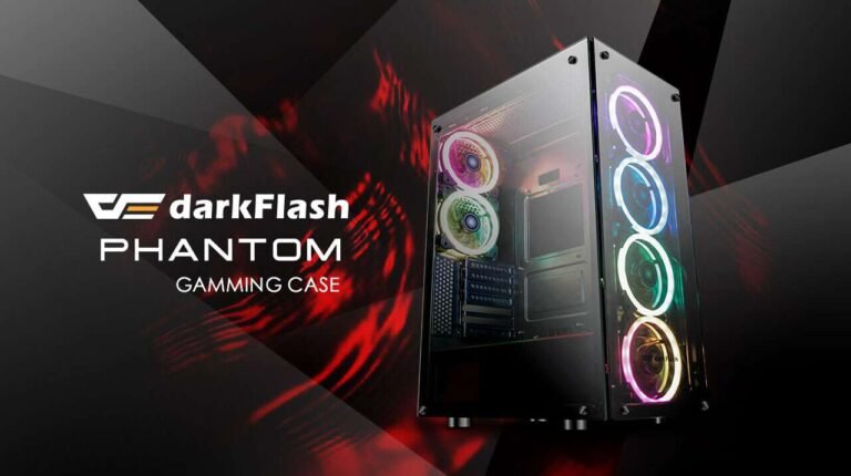 DarkFlash Phantom ATX Mid-Tower Gaming Case Tempered Glass - Image 3