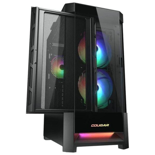 Cougar DuoFace RGB Mid-Tower ATX Case - Black - Free Delivery - Image 2