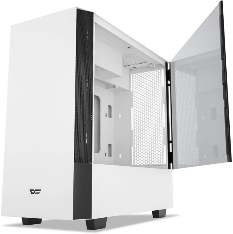 DarkFlash DLV22 ATX Mid Tower Gaming Case – White