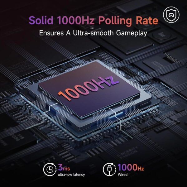 EasySMX X20 Wireless Gaming Controller with RGB Backlit, 2-Stage Hall Effect Stick, 1000Hz Polling Rate, 6-Axis Gyro on Multi-Platform, Mech Buttons, Compatible with PC/Switch/Steam/Android - Image 3