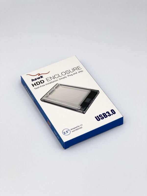 HAWK 2.5″ HDD Case USB 3.0 Crystal