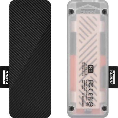 KLEVV R1 Portable SSD 1TB up to 1000MB/s, USB 3.2 Gen2 Type-C&A, External Solid State Drive for PC & PS4/PS5 (K500GPSSU2-PR1)