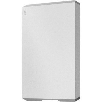 LaCie Mobile Drive USB-C External Portable Hard Drive - 1TB - Moon Silver