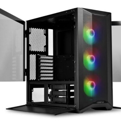 Lian Li Lancool II Mesh Mid-Tower Gaming PC Case with Dual Tempered Glass Side Panels and 3 120mm ARGB Fans (Mesh Black)(Free Shipping)