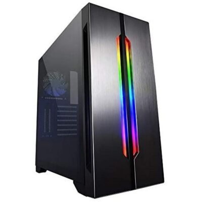 Lian Li Lancool One Gaming Mid-Tower PC Case with ARGB Strip Aluminium front panel and Tempered Glass Side Panel (Digital Black)