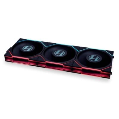 Lian Li UNI Fan TL LCD 120 ARGB Case Fan - Triple Pack - Black/White (Free Delivery)