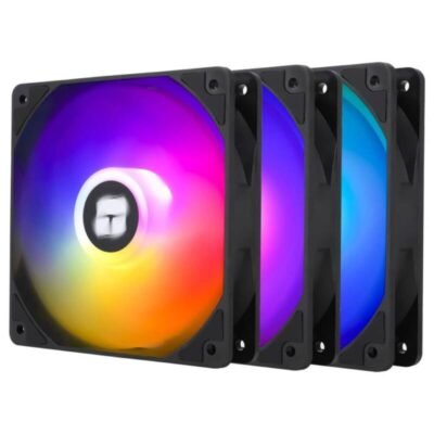 Thermalright TL-C12C-S X3 CPU Fan 120mm ARGB Case Cooler Fan, 4pin PWM Silent Computer with S-FDB Bearing Included, up to 1550RPM Cooling Fan