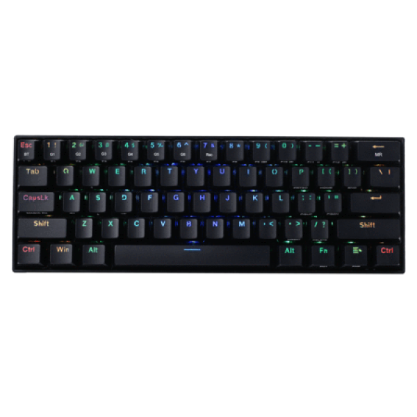 K530 Draconic 60% Compact RGB Mechanical Keyboard, 61 Keys Tenkeyless Designed 5.0 Bluetooth Gaming Keyboard with Tactile Brown Switches and 16.8 Million RGB Lighting for PC, Tablet, Cell Phone – Redragon - Image 2