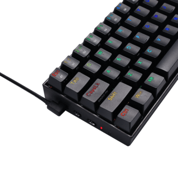 K530 Draconic 60% Compact RGB Mechanical Keyboard, 61 Keys Tenkeyless Designed 5.0 Bluetooth Gaming Keyboard with Tactile Brown Switches and 16.8 Million RGB Lighting for PC, Tablet, Cell Phone – Redragon - Image 6