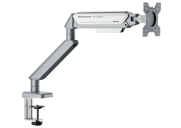 Anda Seat Stealth II Ergonomic Single Monitor Arm - Silver White